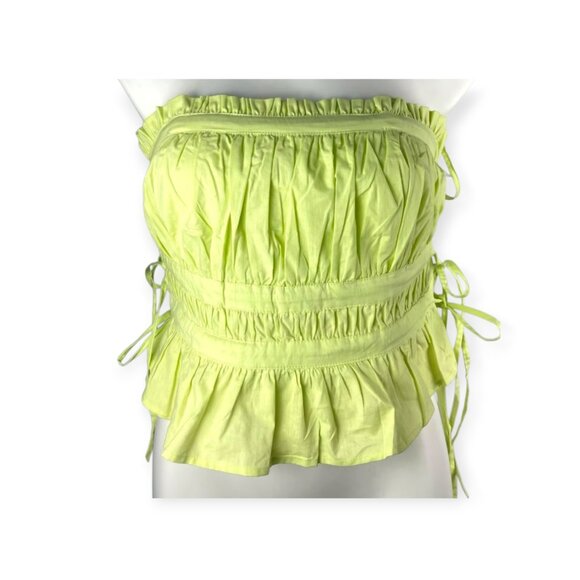 Free People sleeveless fairycore tiered Gabby convertible limoncello top size XS - Picture 5 of 13